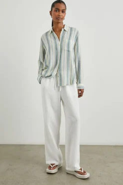 EMMIE PANT - GAUZE WHITE|Rails Clearance