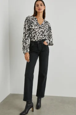 FABLE TOP - BLURRED CHEETAH|Rails Flash Sale