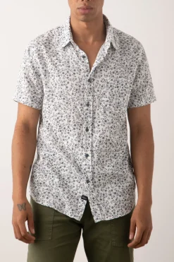 FAIRFAX SHIRT - CREEPING IVY WHITE BLUE|Rails Best