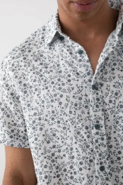 FAIRFAX SHIRT - CREEPING IVY WHITE BLUE|Rails Best