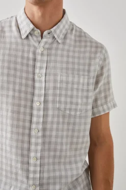 FAIRFAX SHIRT - GREY GINGHAM MELANGE|Rails Store