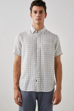 FAIRFAX SHIRT - GREY GINGHAM MELANGE|Rails Store