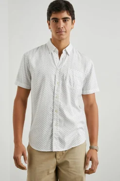 FAIRFAX SHIRT - POLYGON MICRO WHITE|Rails New