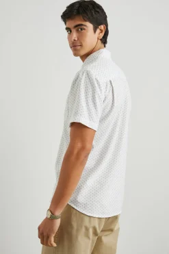 FAIRFAX SHIRT - POLYGON MICRO WHITE|Rails New