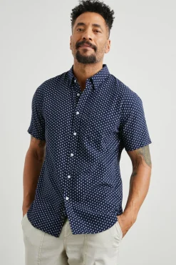 FAIRFAX SHIRT - POLYGON MICRO NAVY|Rails Shop