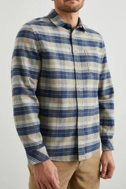 FORREST SHIRT - BARLEY DENIM TAUPE|Rails Store