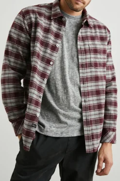 FORREST SHIRT - BLACK CHERRY GREY|Rails Best Sale