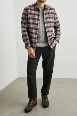 FORREST SHIRT - BLACK CHERRY GREY|Rails Best Sale