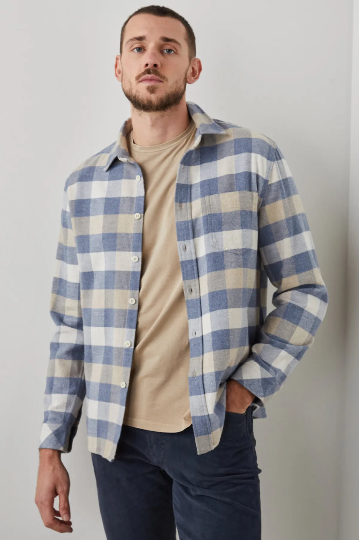 FORREST SHIRT - MIST BIRCH OAT HEATHER|Rails Sale