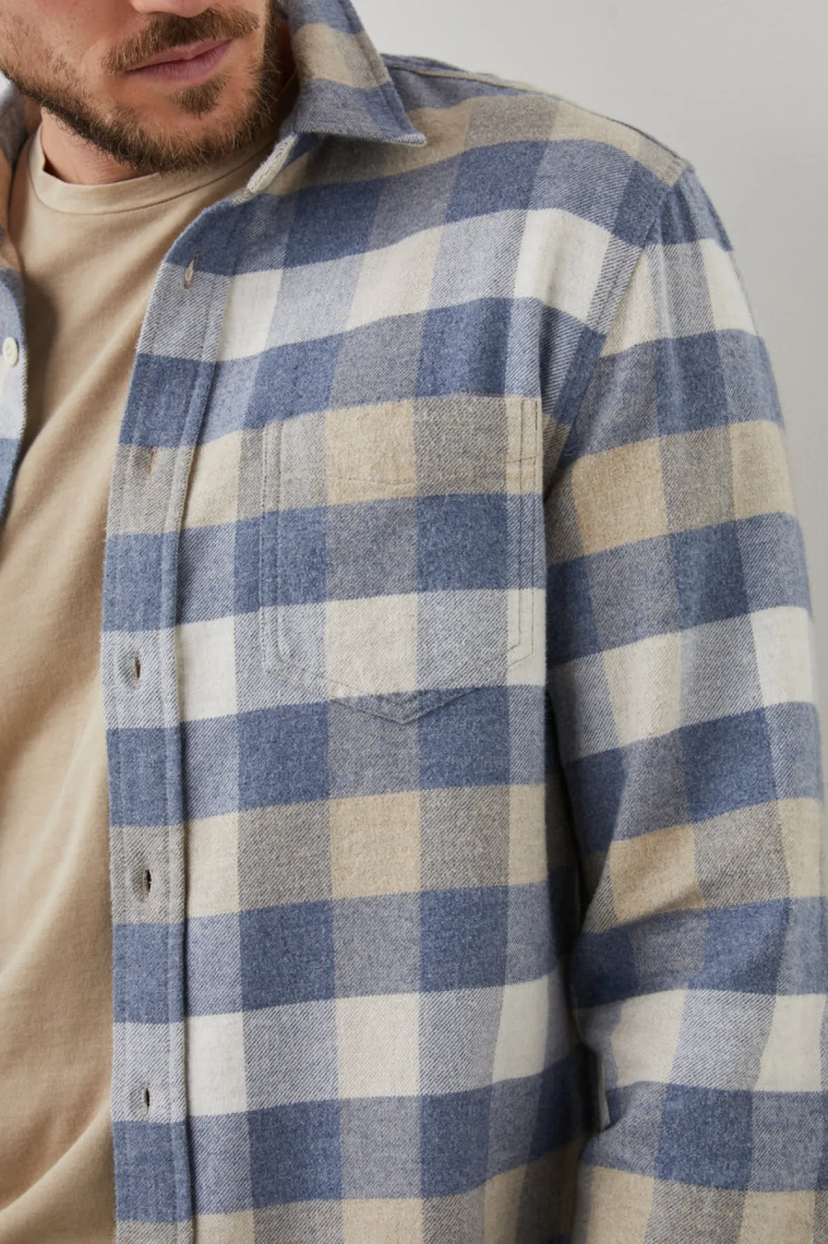 FORREST SHIRT - MIST BIRCH OAT HEATHER|Rails Sale
