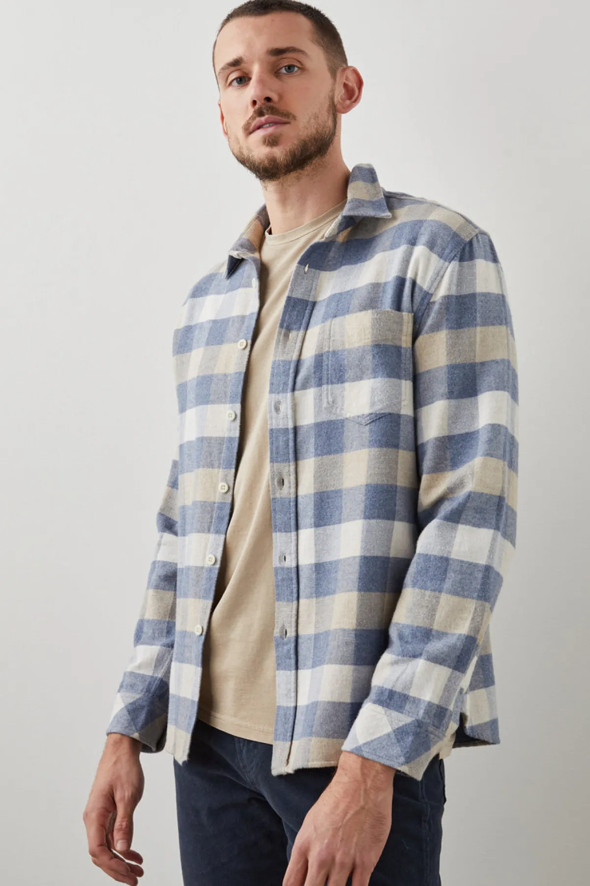 FORREST SHIRT - MIST BIRCH OAT HEATHER|Rails Sale
