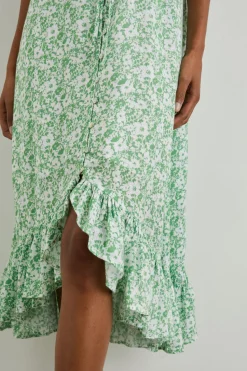 FRIDA DRESS - GREEN TEXTURE FLORAL|Rails Outlet