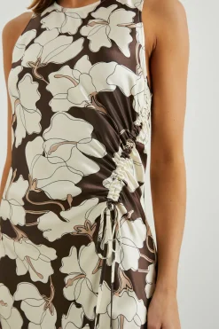 GABRIELLA DRESS - MOCHA FLORAL|Rails Sale