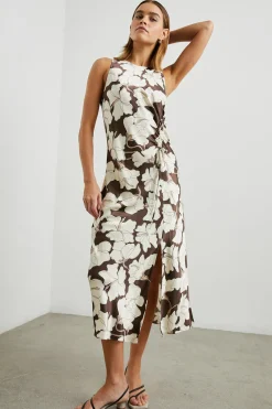 GABRIELLA DRESS - MOCHA FLORAL|Rails Sale
