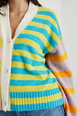 GENEVA CARDIGAN - MIXED STRIPE|Rails Best