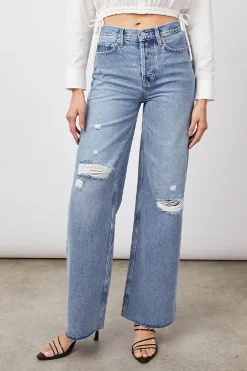 GETTY WIDE LEG - BREEZY BLUE DISTRESS|Rails Store