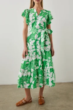 GIA DRESS - GREEN LOTUS|Rails Best