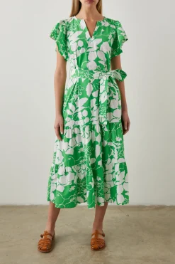 GIA DRESS - GREEN LOTUS|Rails Best