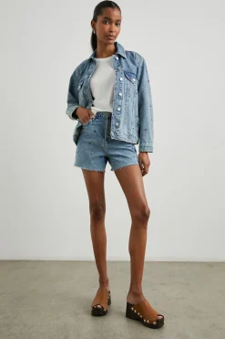 GROVE BOYFRIEND TRUCKER JACKET - FLOWER FIELD|Rails Flash Sale