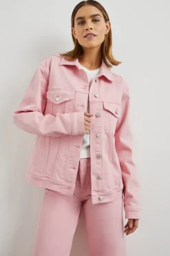 GROVE BOYFRIEND TRUCKER JACKET - BUBBLE GUM|Rails Cheap