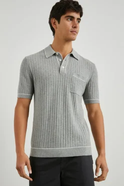 HARDY POLO SHIRT - GREY MELANGE|Rails Flash Sale
