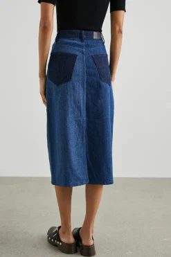 HIGHLAND SKIRT - INDIGO PATCHWORK|Rails Sale