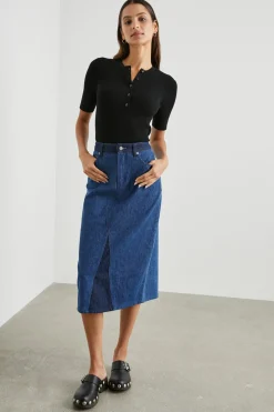 HIGHLAND SKIRT - INDIGO PATCHWORK|Rails Sale