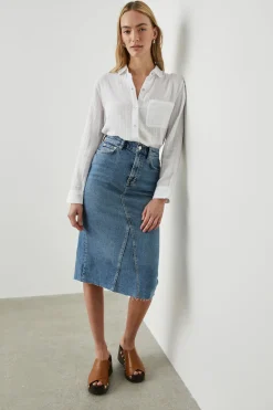 HIGHLAND SKIRT - VINTAGE SAPPHIRE|Rails Shop