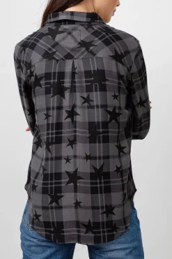 HUNTER SHIRT - ASH TWILIGHT STARS|Rails Clearance