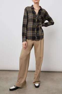 HUNTER SHIRT - BLACK OLIVE IVORY|Rails Best Sale