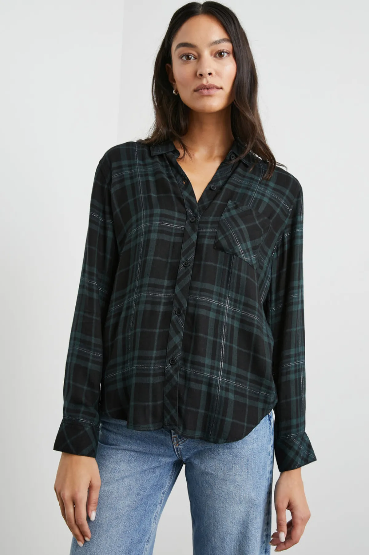 HUNTER SHIRT - FOREST SLATE TINSEL|Rails Hot