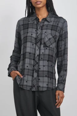 HUNTER SHIRT - IRON BLACK STARS|Rails Flash Sale