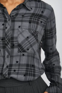 HUNTER SHIRT - IRON BLACK STARS|Rails Flash Sale