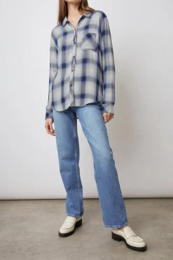 HUNTER SHIRT - NAVY IVORY ICE|Rails Flash Sale