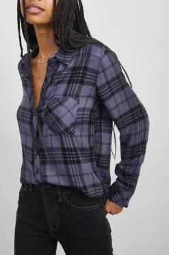 HUNTER SHIRT - SAPPHIRE ASH|Rails Outlet