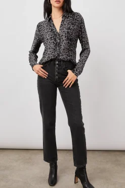 HUNTER SHIRT - UMBER LEOPARD SPOTS|Rails Shop