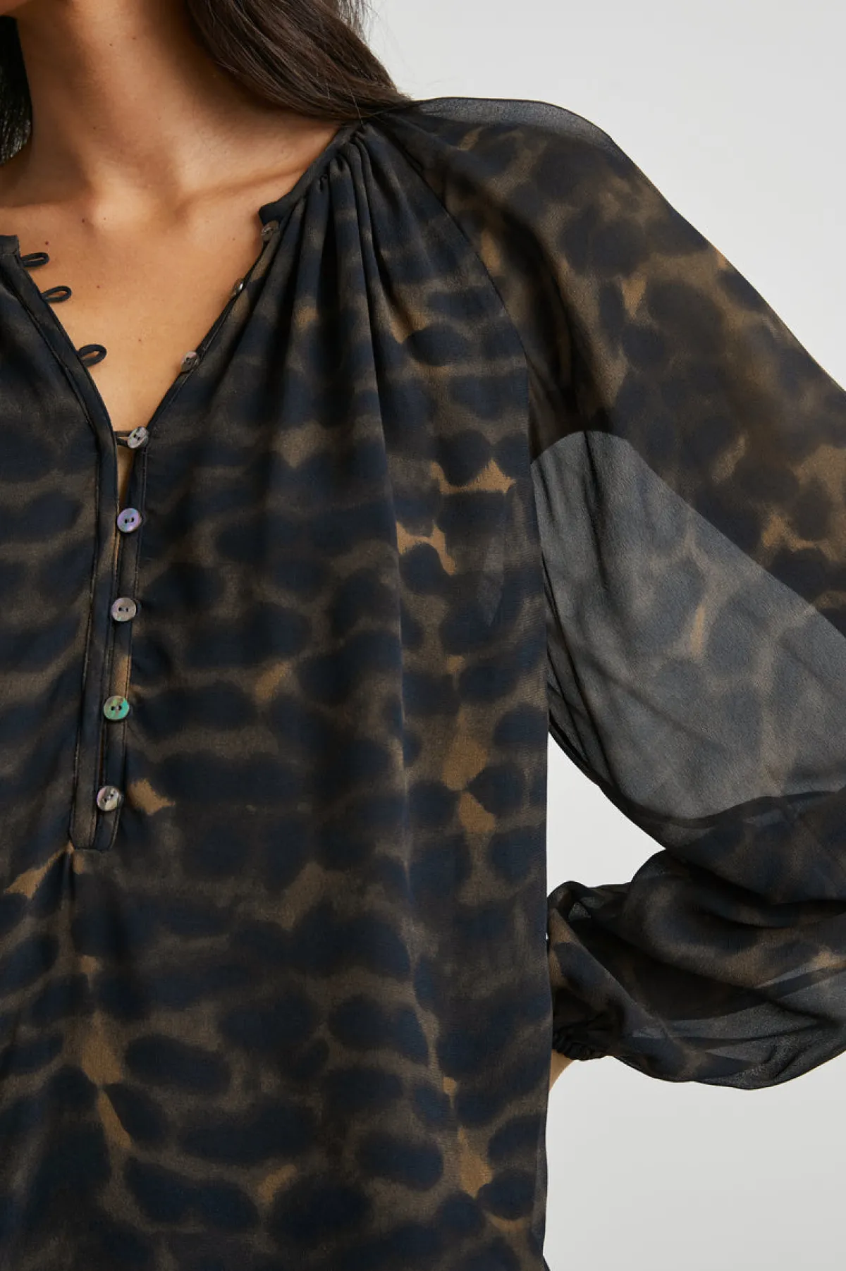 INDI TOP - UMBER LEOPARD|Rails Flash Sale