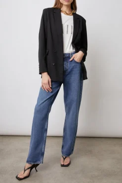 JAC BLAZER - BLACK TWILL|Rails Cheap