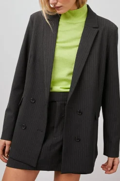 JAC BLAZER - CHARCOAL PINSTRIPE|Rails Online