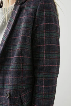 JAC BLAZER - GRAPHITE CHAMBRAY PINK|Rails Shop