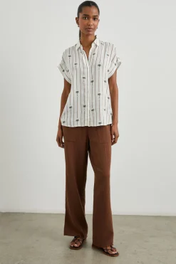 JAMIE SHIRT - STRIPE PALMS|Rails Fashion