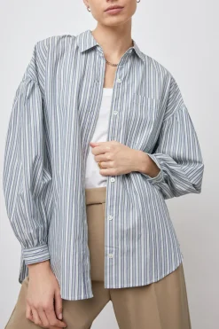 JANAE SHIRT - BANK STRIPE|Rails Clearance