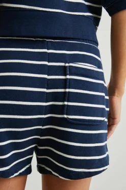 JANE SHORT - NAVY WHITE STRIPE|Rails Cheap