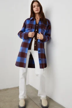 JARO COAT - COBALT CHOCOLATE|Rails Best Sale