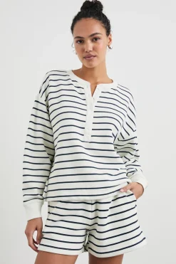 JOAN SWEATSHIRT - SAILOR STRIPE NAVY|Rails Sale
