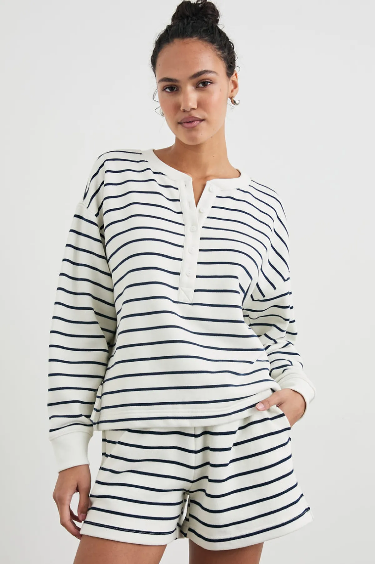 JOAN SWEATSHIRT - SAILOR STRIPE NAVY|Rails Sale