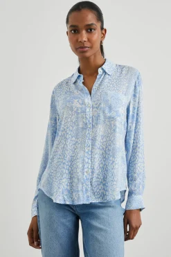 JOSEPHINE SHIRT - AQUA MIXED ANIMALS|Rails Flash Sale