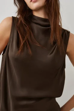 KALEEN TOP - DARK MOSS|Rails Flash Sale