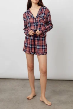 KELLEN PAJAMA SET - ROSE NAVY WHITE|Rails Shop