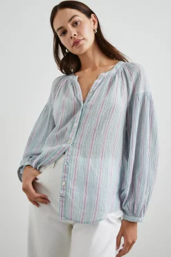 KENLIE SHIRT - PLACID STRIPE|Rails Sale